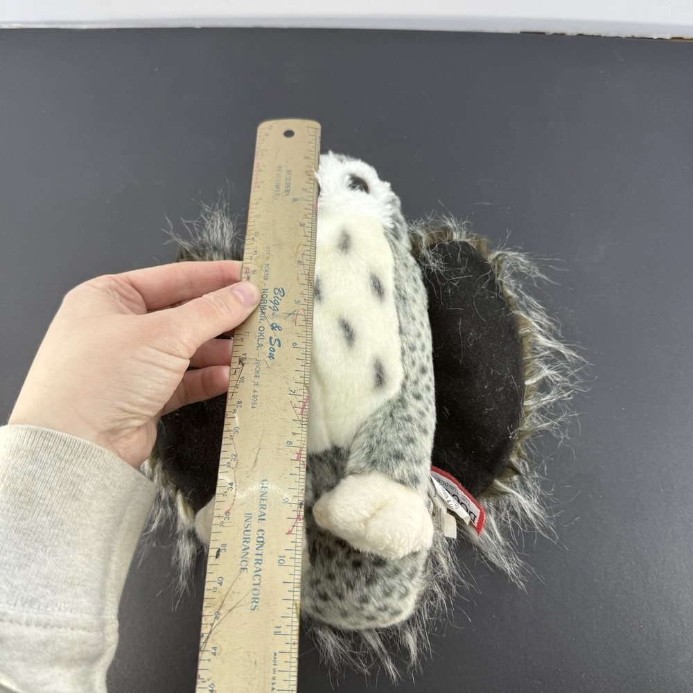 Douglas Cuddle Toy Crescent Silver Owl 11" Inch Plush - Picture 12 of 12